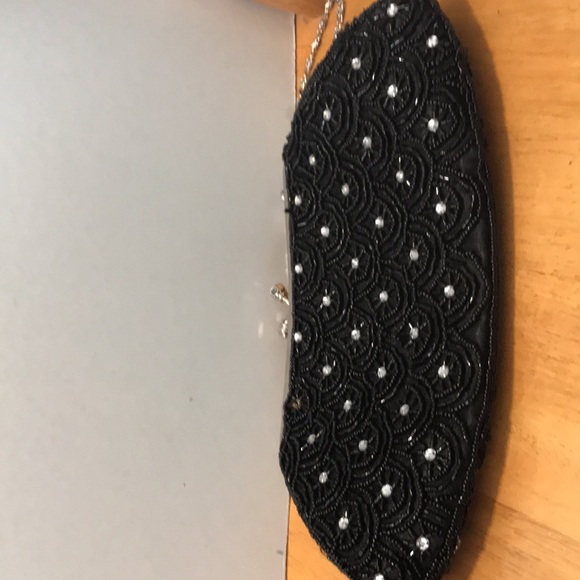 New.  Beaded n rhinestone evening bag - Picture 3 of 7
